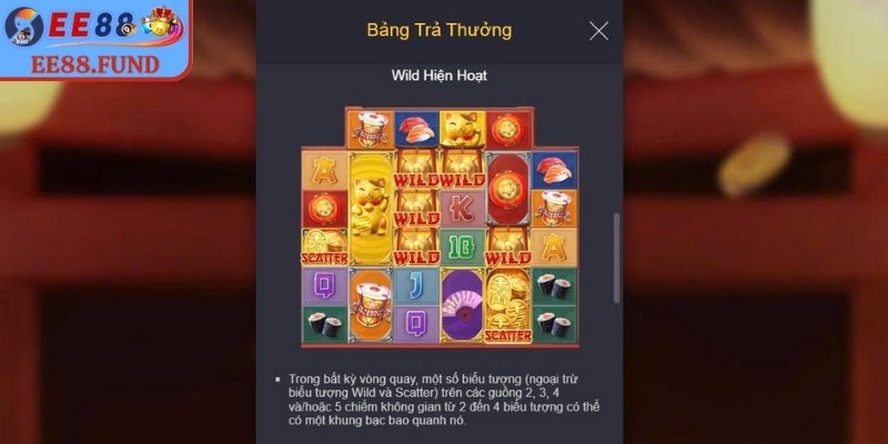 Combo thắng tạo hệ số thưởng tăng liên tục