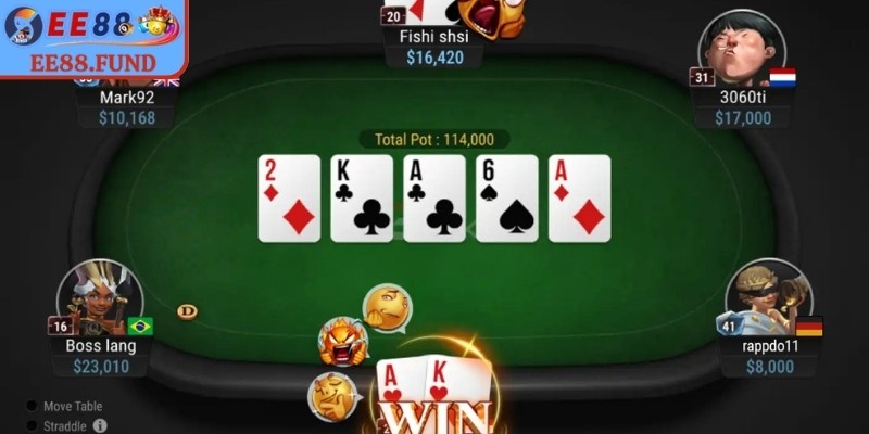 Poker EE88 - Bàn Cược Công Bằng Cùng Luật Chơi Chuẩn 1 Poker EE88 tái hiện sân chơi đối kháng công bằng