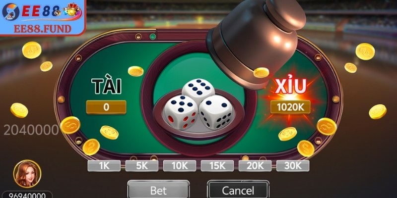 Tài xỉu EE88 với lối chơi dễ hiểu