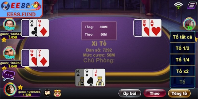 Xì Tố EE88 – Luật Chơi Dễ Nắm, Nhịp Vận Hành Ổn Định 2 Luật chơi cơ bản